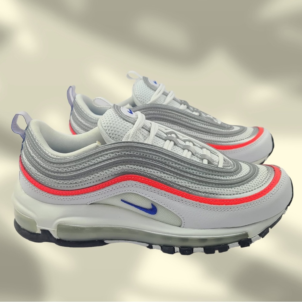 WMNS AIR MAX 97 ESS WHITE/RACER BLUE FLASH CRIMSON